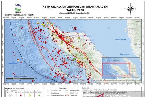 gempa bumi sepanjang 2023